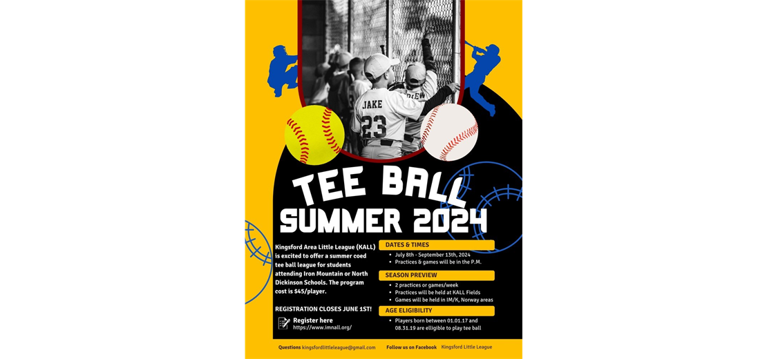 Tee Ball Summer 2024